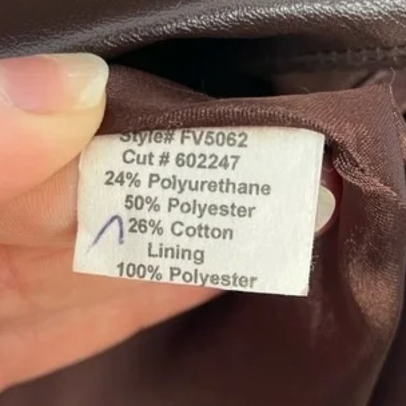 Eva Franco brown leather fit and flare dress size 12 - Picture 4 of 9